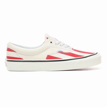 Vans Anaheim Factory Era 95 DX - Miesten Tennarit - Valkoinen/Punainen/Raita